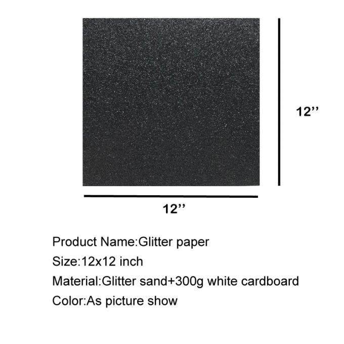 Des Zoll-12*12 Funkeln-Papier Größen-hellgrünes Funkeln-des Papier-DIY mit gesponnenem Schutzträger