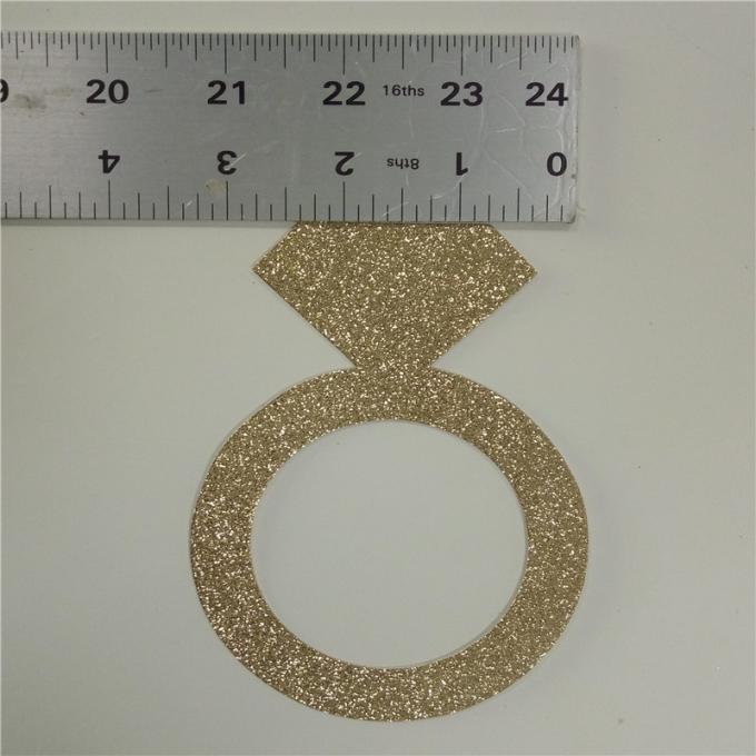 Funkeln-Papier-Buchstaben des Funkeln-300gsm 5" hoher Goldfunkeln-Papier-Ring