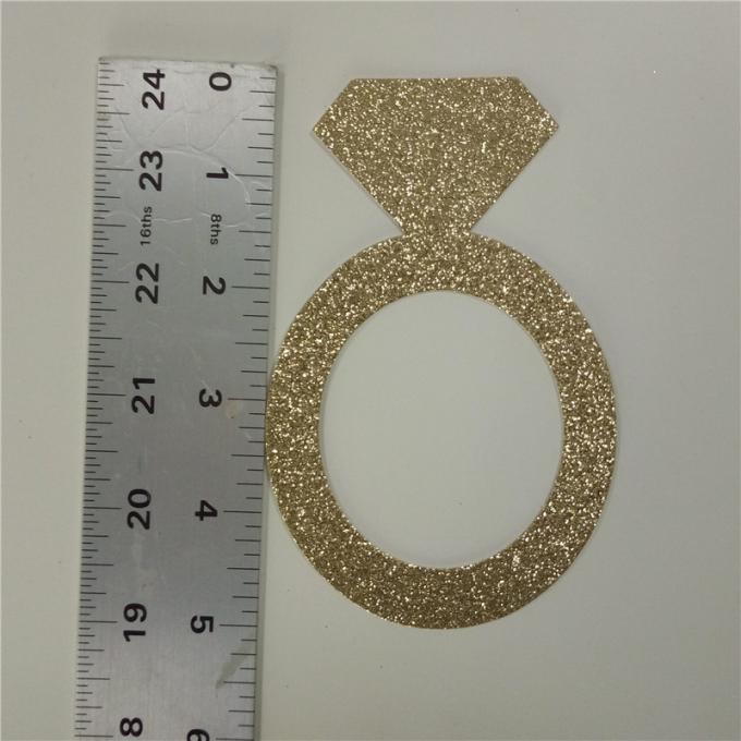 Funkeln-Papier-Buchstaben des Funkeln-300gsm 5" hoher Goldfunkeln-Papier-Ring
