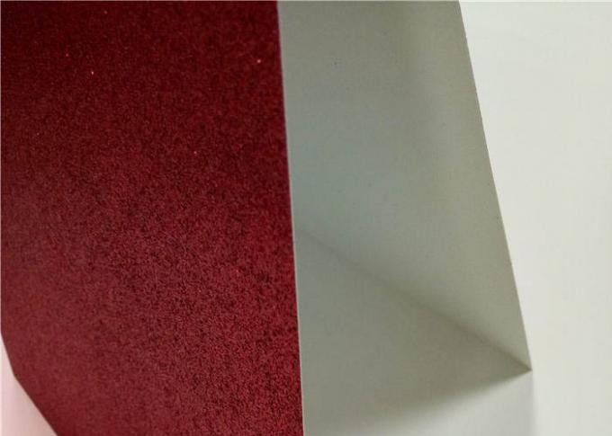 Glanz-Funkeln-Sand-Doppeltes versah Material der Funkeln-Papier-weißes Pappe300g mit Seiten