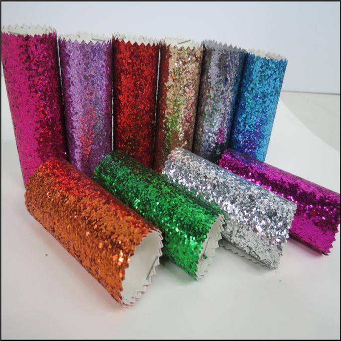 Kunstleder Mehrfarben-PU-Funkeln-Gewebe für Tapeten-Schuhe und Taschen