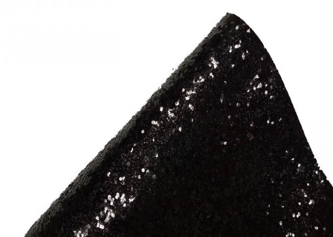 PU-Textilklumpige Funkeln-Gewebe-Wandverkleidungs-schwarze Tapete 25cm*138cm