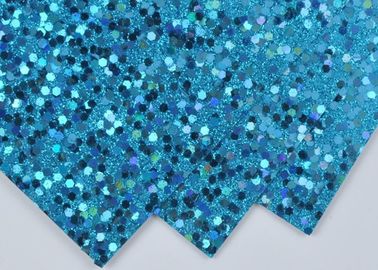 China Hellblaues Schein-Funkeln-Papier, Wand-Dekor-Farbkundenspezifisches Funkeln-Papier fournisseur