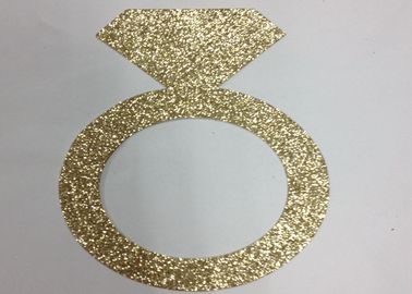 China Funkeln-Papier-Buchstaben des Funkeln-300gsm 5&quot; hoher Goldfunkeln-Papier-Ring fournisseur