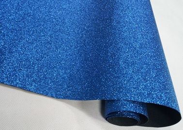 China Nichtgewebtes feines blaues Schein-Funkeln-Gewebe, wirkliches glänzendes Funkeln-Gewebe für Tischläufer fournisseur