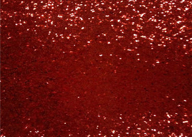 China Umweltfreundliches Funkeln-materielle rote klumpige Breite 138cm 50m Rolls usine