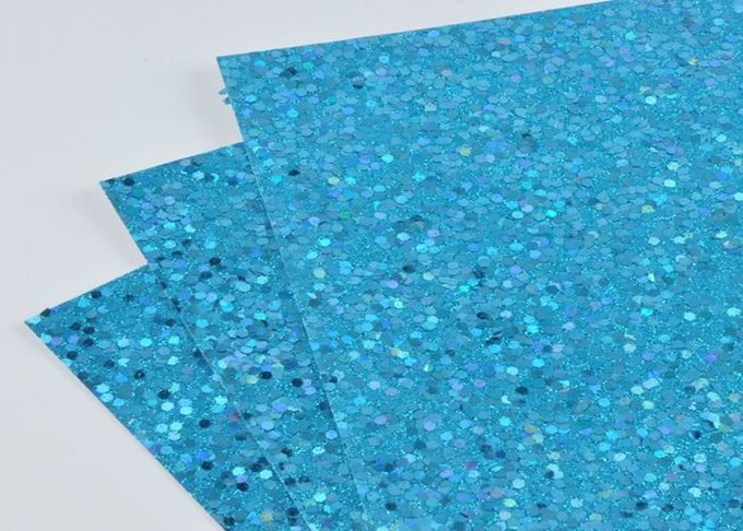 Hellblaues Schein-Funkeln-Papier, Wand-Dekor-Farbkundenspezifisches Funkeln-Papier